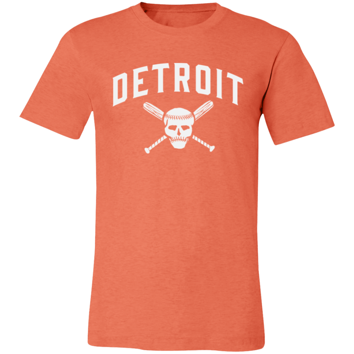 Detroit Skull and Crossbones - White Unisex Classic T-Shirt
