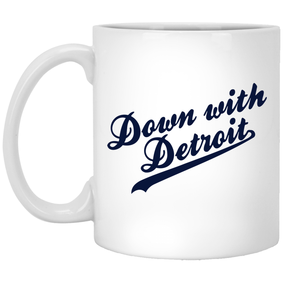 DWD Script - Navy White Mug