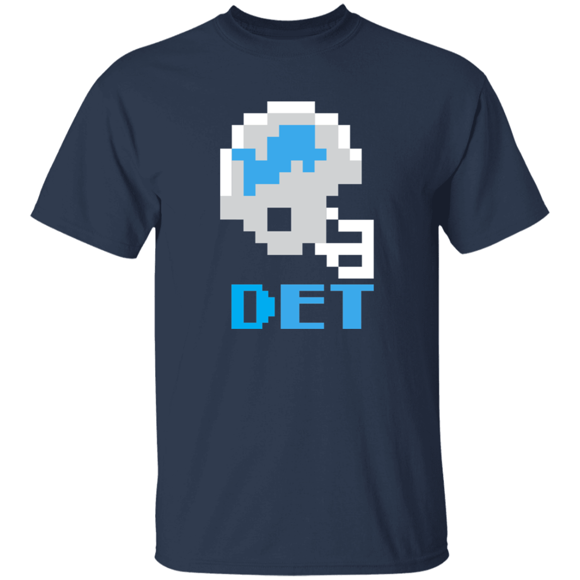 Detroit Football 8bit - Vintage Kids Unisex Classic T-Shirt