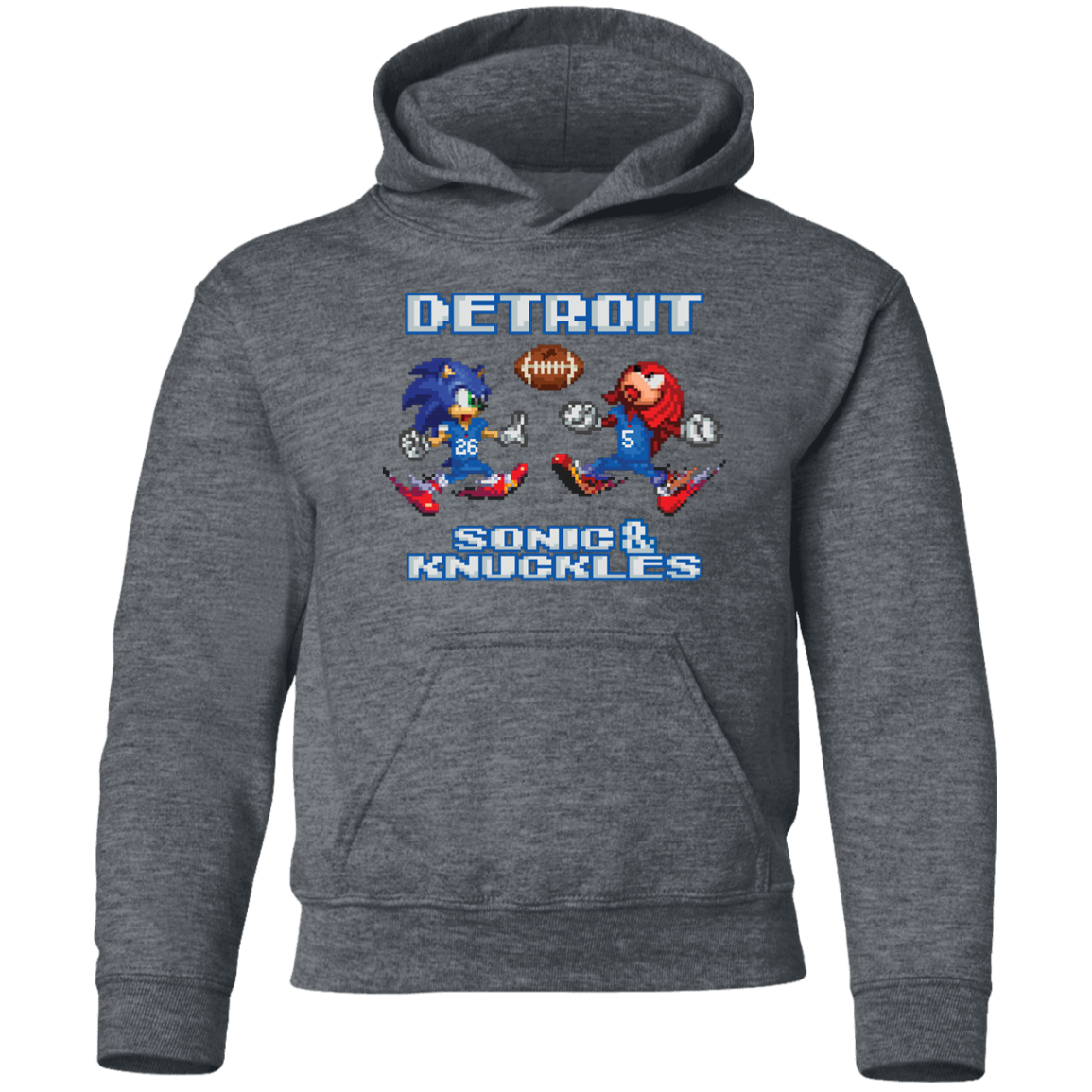 Sonic and Knuckles - Football Kids Unisex Classic Hoodie