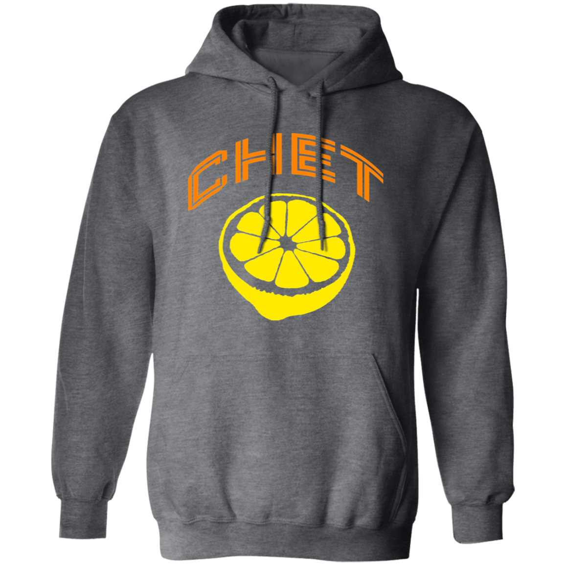 Chet - Orange + Lemon Unisex Pullover Hoodie