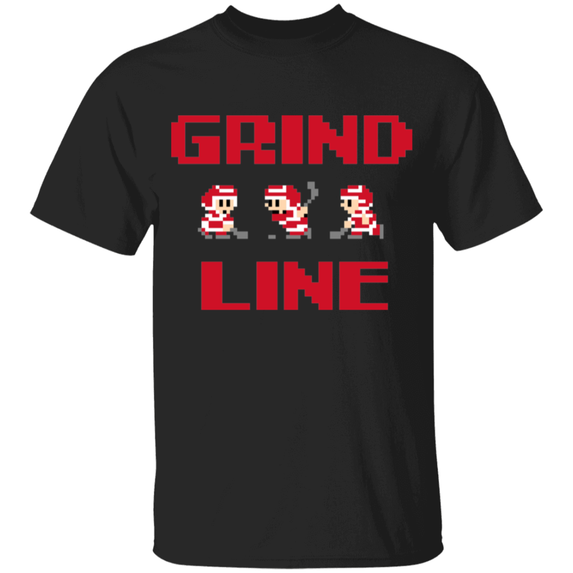 8bit Grind Line - Red Kids Unisex Classic T-Shirt
