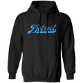 Detroit Football Script - Light Blue Classic Unisex Hoodie