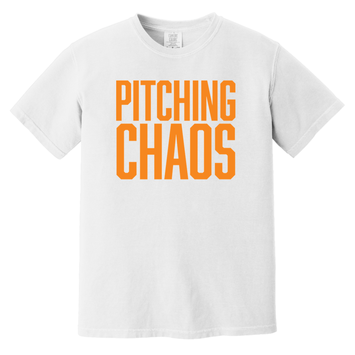 Pitching Chaos - Orange Vintage Washed T-Shirt