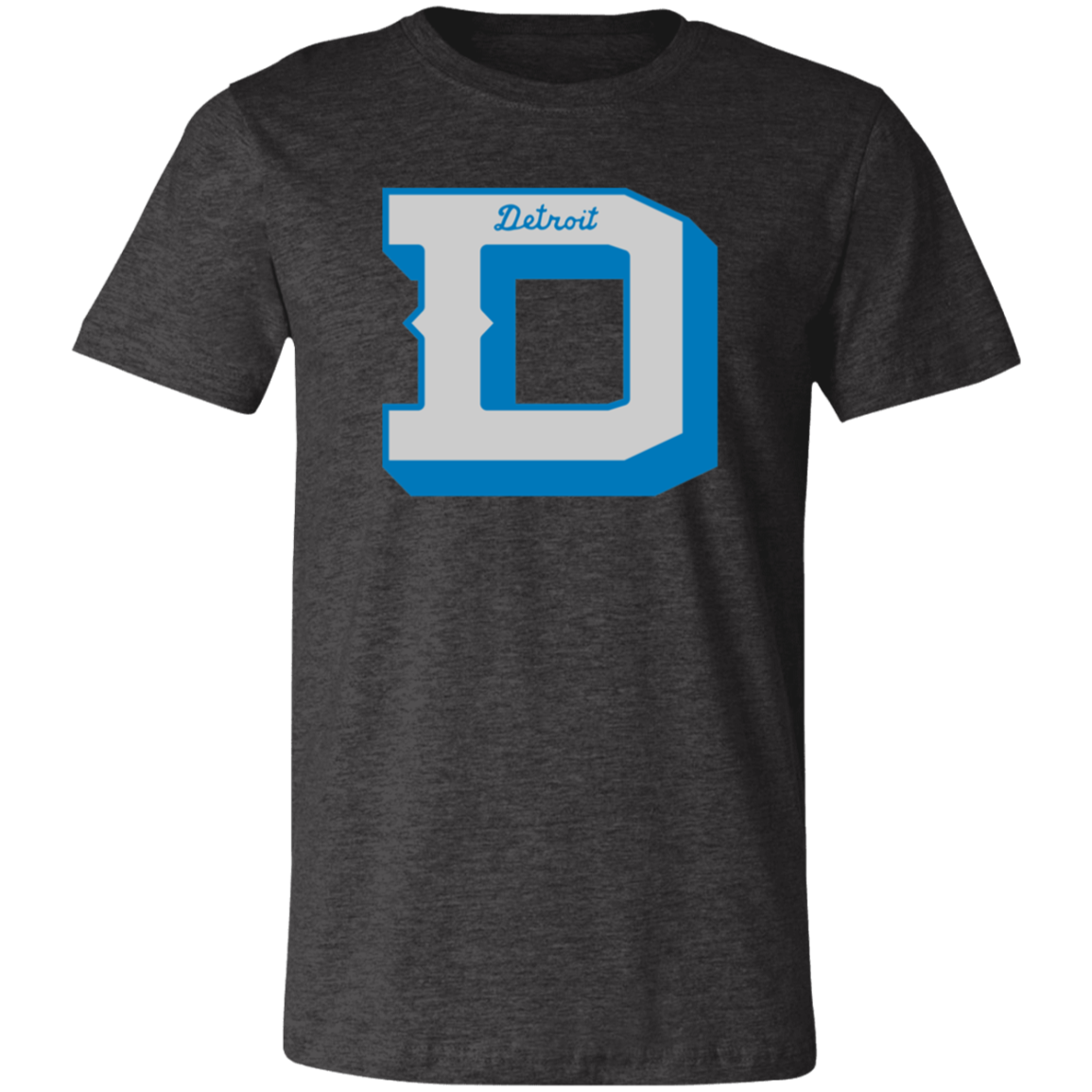 Detroit Football D - Silver + Blue Unisex Classic T-Shirt