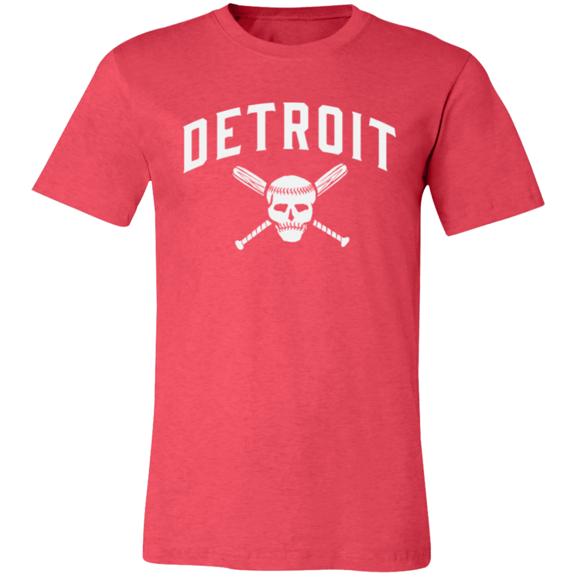 Detroit Skull and Crossbones - White Unisex Classic T-Shirt