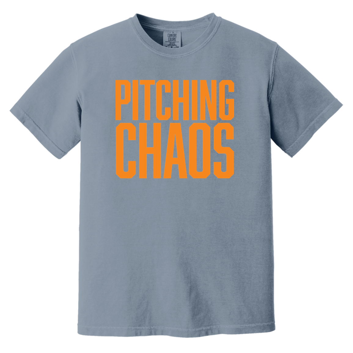 Pitching Chaos - Orange Vintage Washed T-Shirt