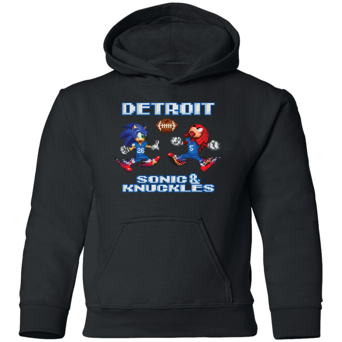 Sonic and Knuckles - Football Kids Unisex Classic Hoodie