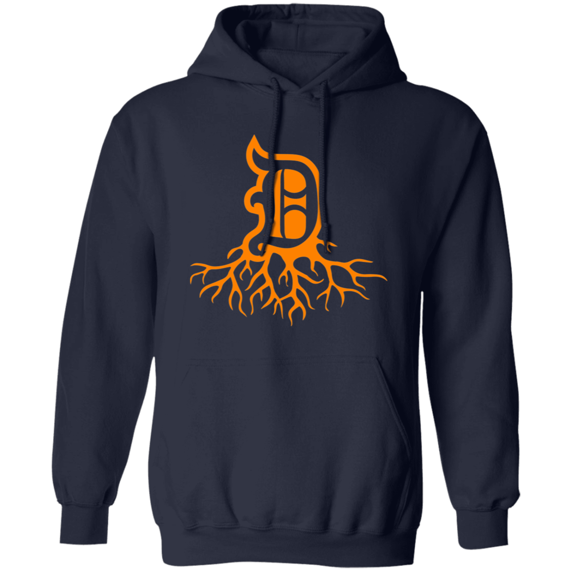 Detroit Roots - Orange Unisex Classic Hoodie
