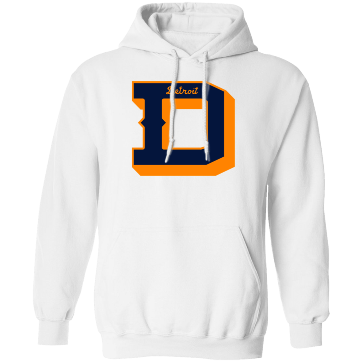 The D - Navy + Orange Unisex Classic Hoodie