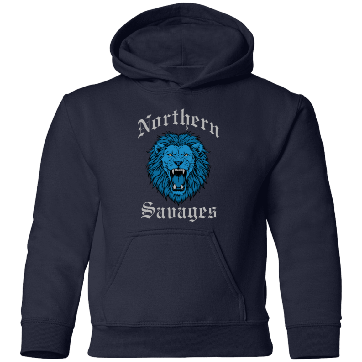 Northern Savages - Honolulu Blue + Silver Kids Unisex Classic Hoodie