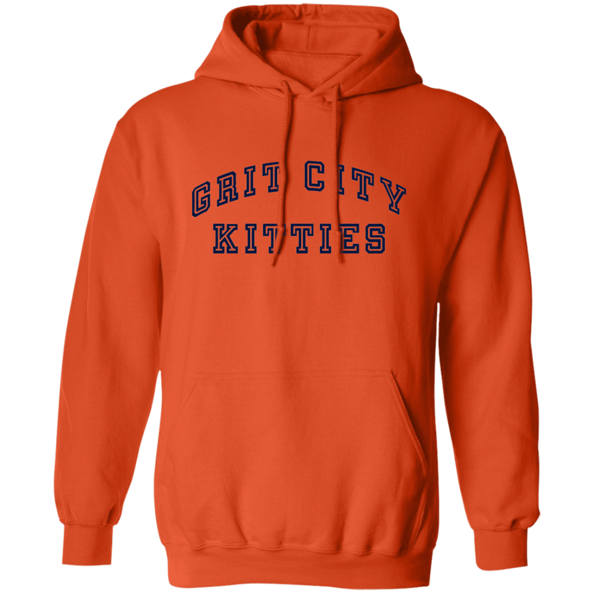 Grit City Kitties - Navy Unisex Pullover Hoodie