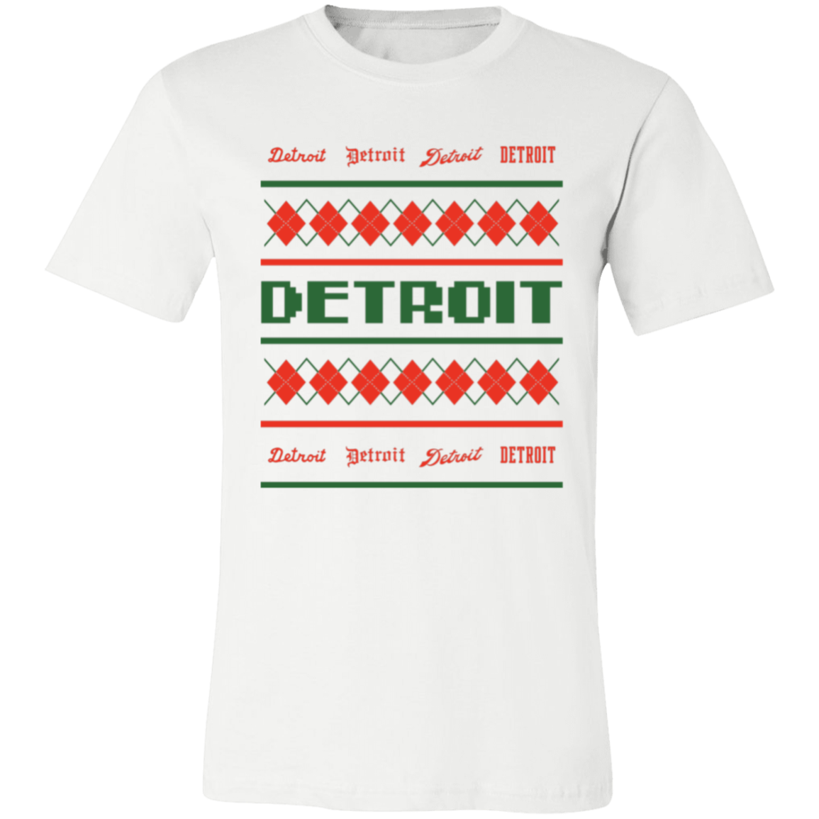 Detroit City Ugly Christmas Sweater Unisex Classic T-Shirt