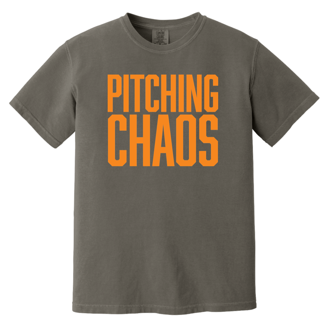 Pitching Chaos - Orange Vintage Washed T-Shirt