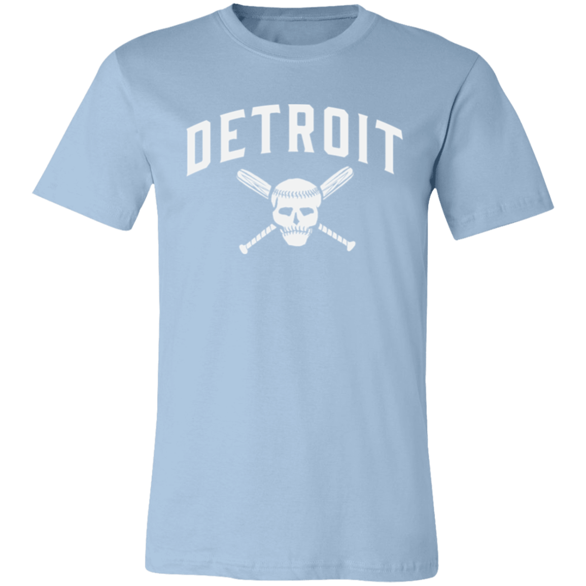 Detroit Skull and Crossbones - White Unisex Classic T-Shirt