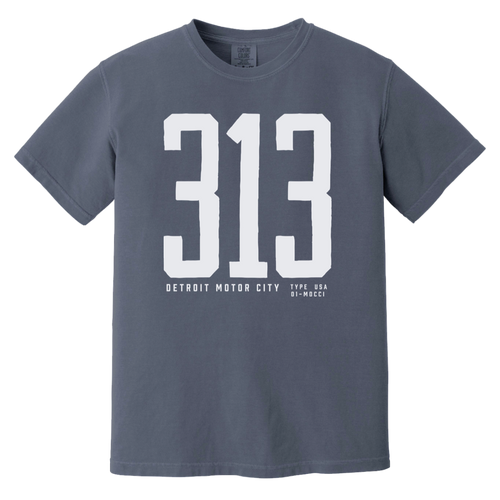 Detroit 313 - White Vintage Wash T-Shirt