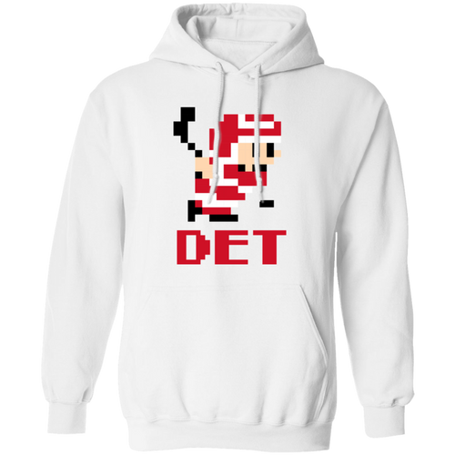 8bit Det Hockey - Red + Black Classic Unisex Hoodie