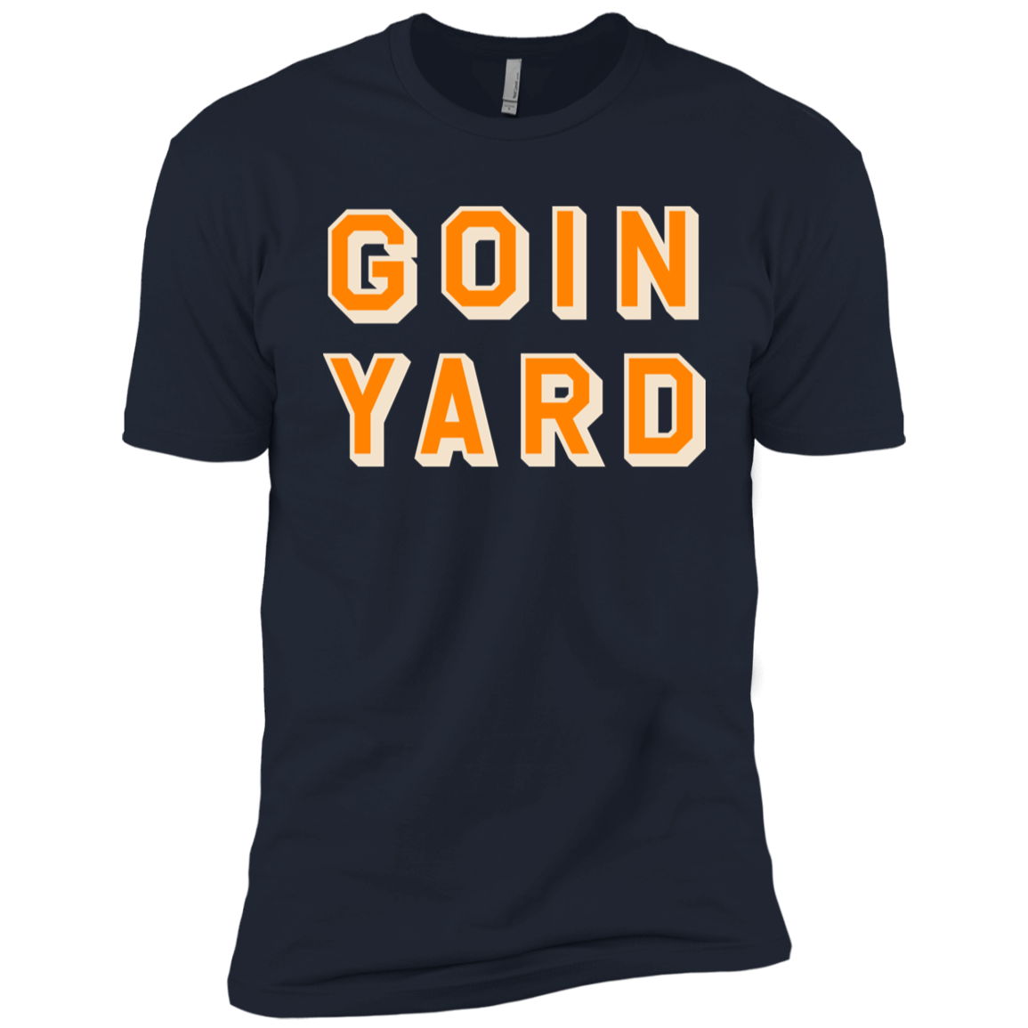 Goin Yard - Orange + Ivory Kids Unisex Classic T-Shirt