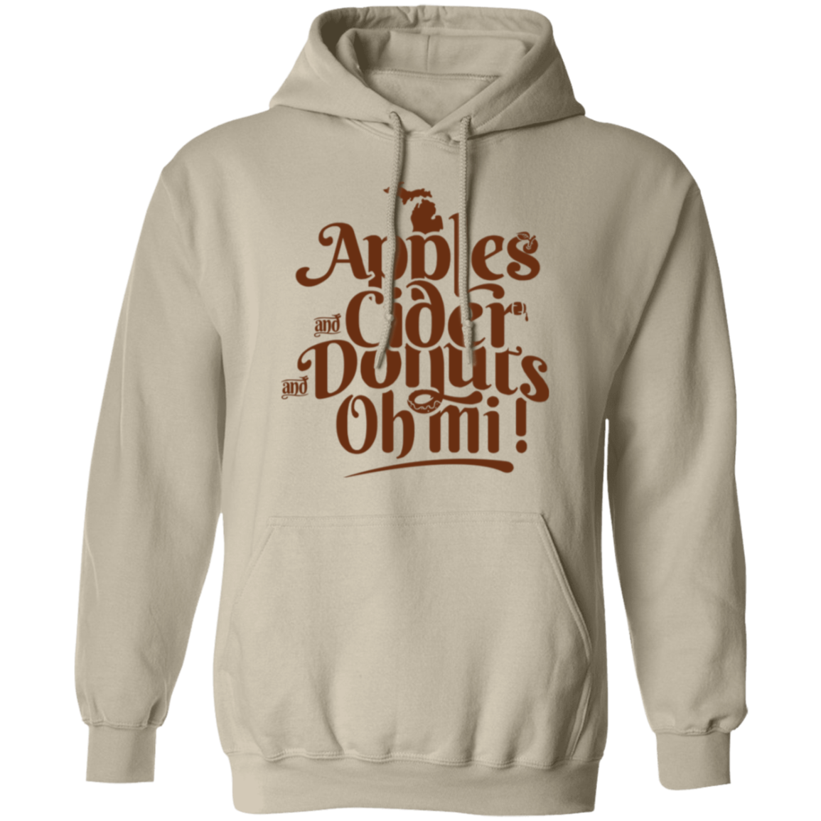 Apples Cider Donuts Oh Mi - Brown Unisex Classic Hoodie