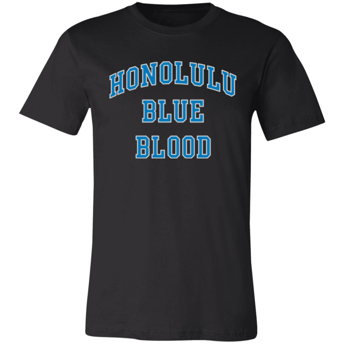 Honolulu Blue Blood - Blue + Light Silver Unisex Classic T-Shirt