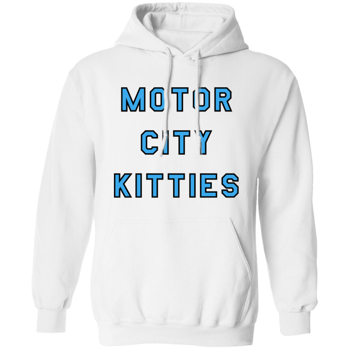 Motor City Kitties - Light Blue + Black Classic Unisex Hoodie