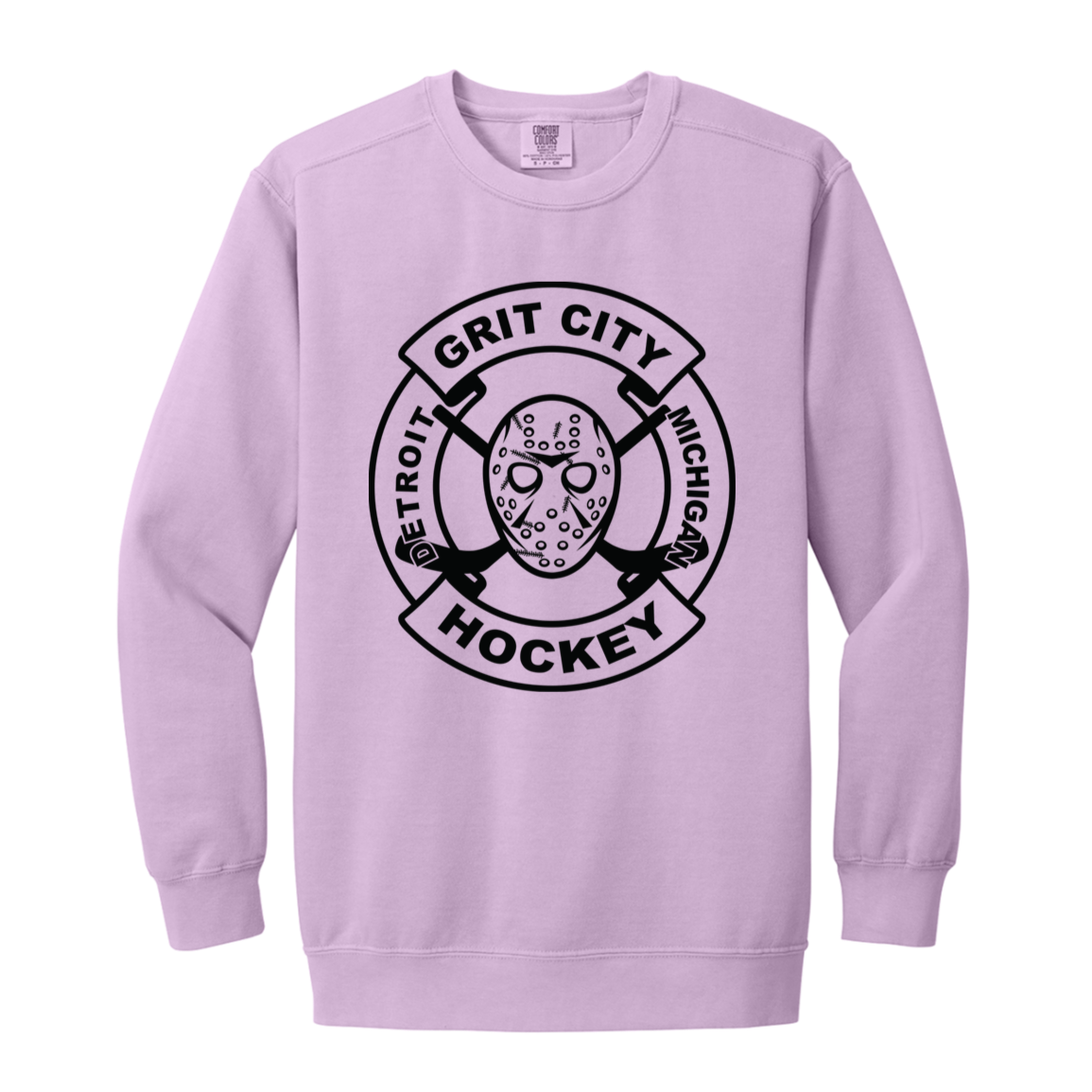 Grit City Hockey - Black Vintage Wash Crewneck Sweatshirt