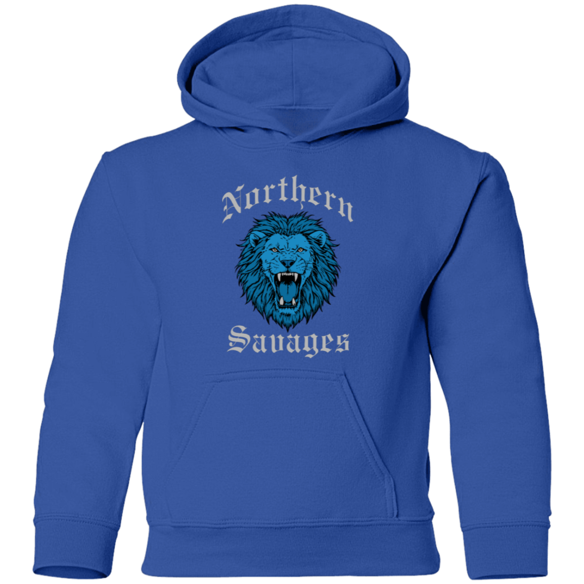 Northern Savages - Honolulu Blue + Silver Kids Unisex Classic Hoodie