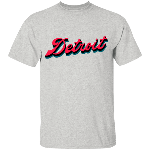 Detroit Basketball Script - Teal Kids Unisex Classic T-Shirt