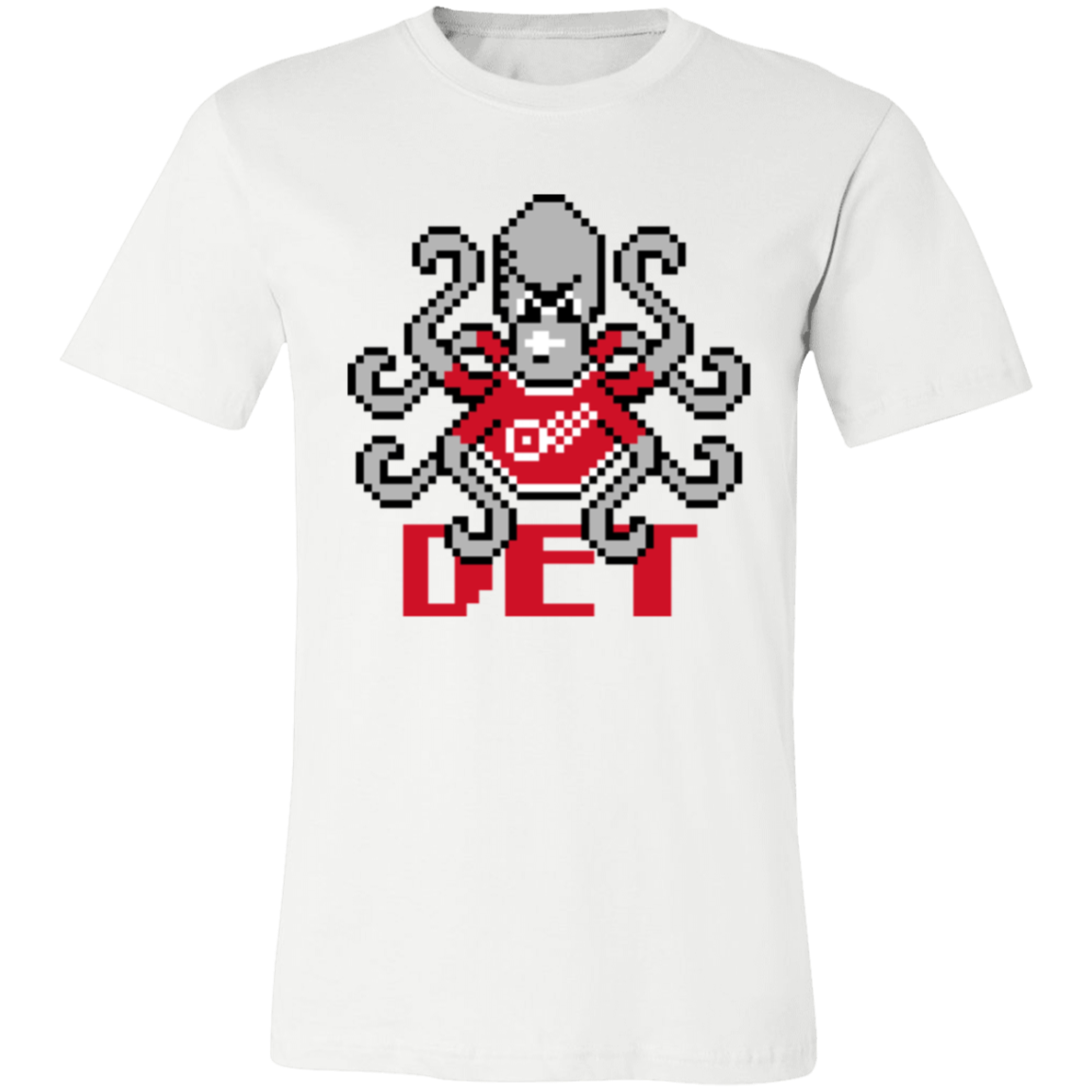 8bit Det Octopus - Red Unisex Classic T-Shirt