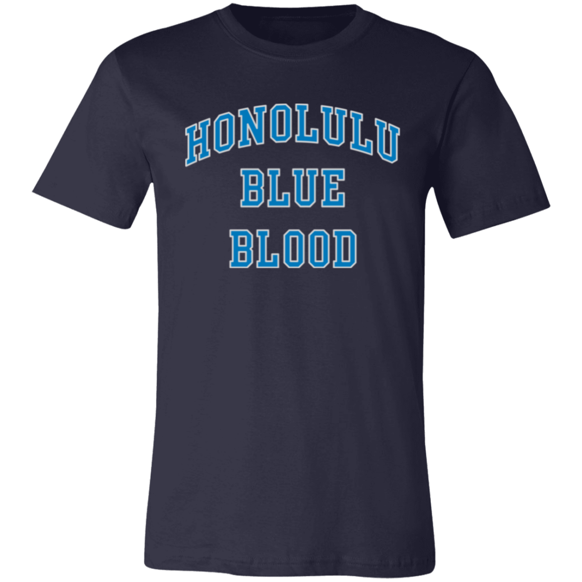 Honolulu Blue Blood - Blue + Light Silver Unisex Classic T-Shirt