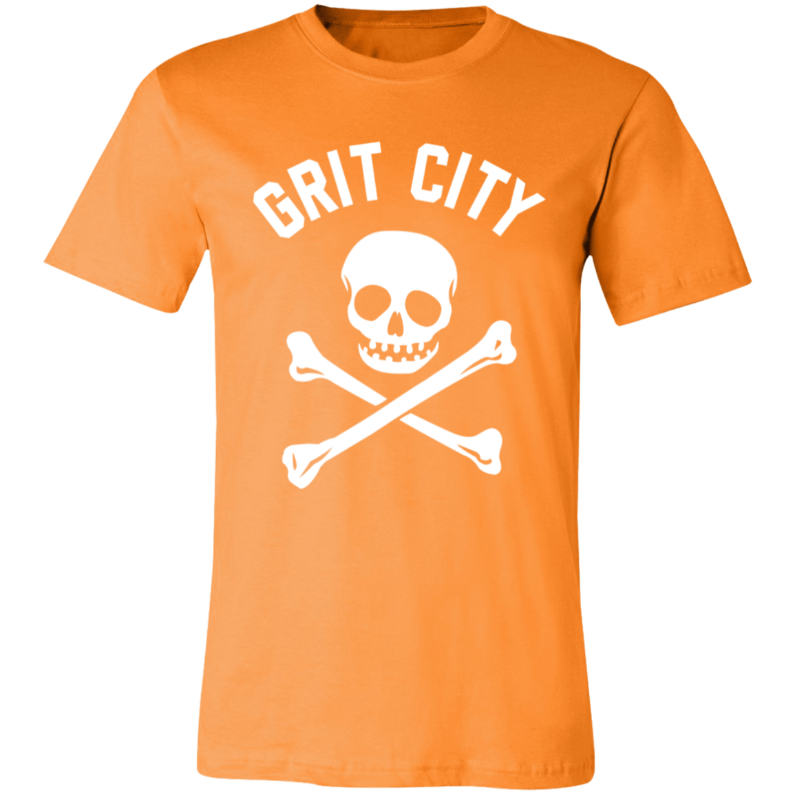 Grit City Cross Bones - White Unisex Classic T-Shirt