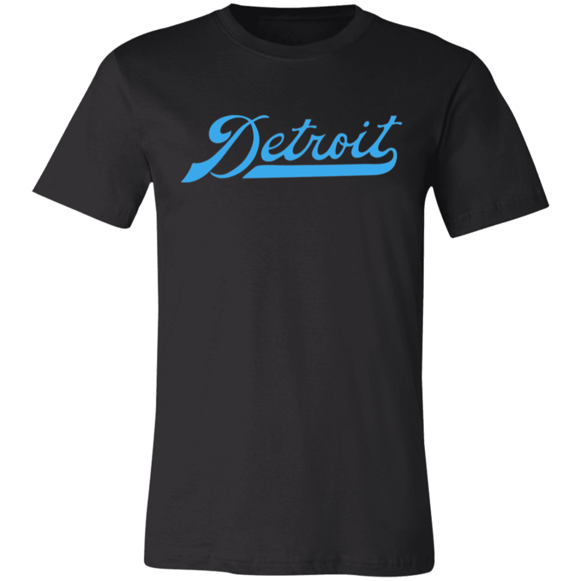 Detroit Football Script - Light Blue Unisex Classic T-Shirt