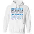 Detroit Football Sweater Blue + Grey Classic Unisex Hoodie