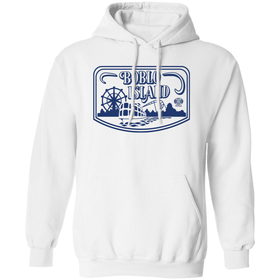 Boblo Island Logo - Blue Unisex Classic Hoodie