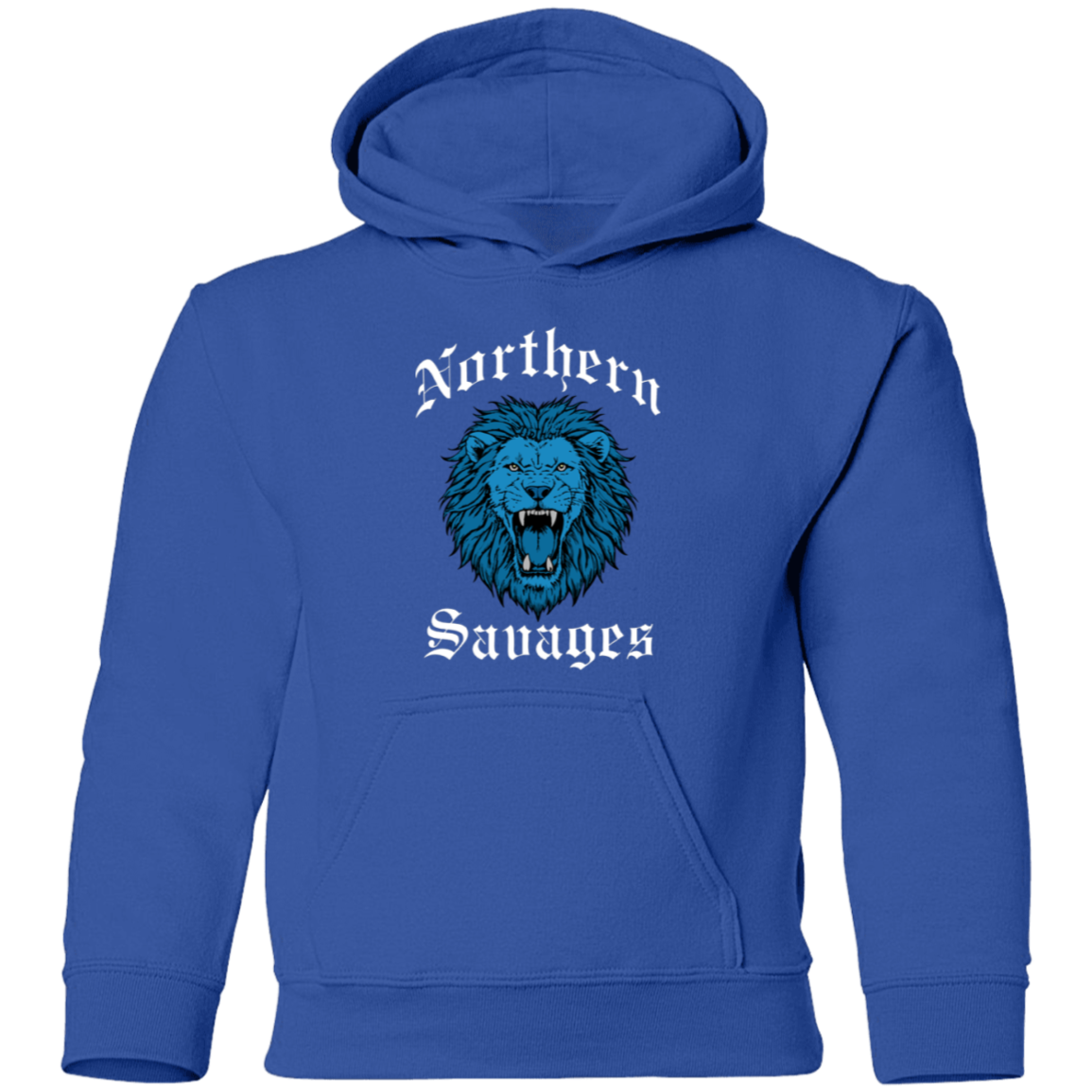 Northern Savages - Honolulu Blue + White Kids Unisex Classic Hoodie