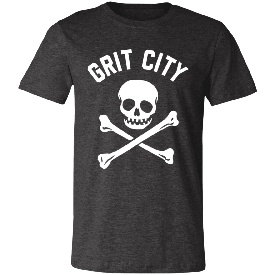Grit City Cross Bones - White Unisex Classic T-Shirt