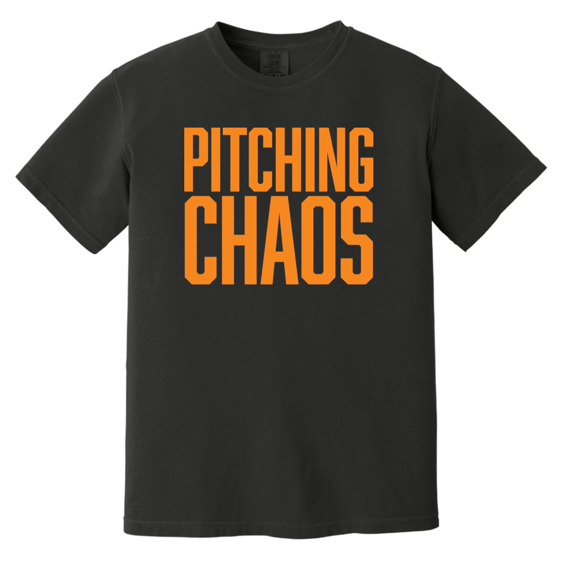 Pitching Chaos - Orange Vintage Washed T-Shirt