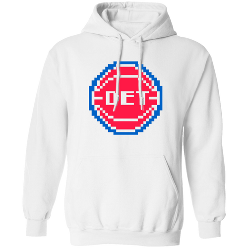 8Bit Detroit Basketball - Red Classic Unisex Hoodie