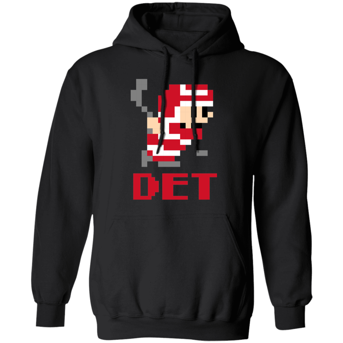 8bit Det Hockey - Red Classic Unisex Hoodie