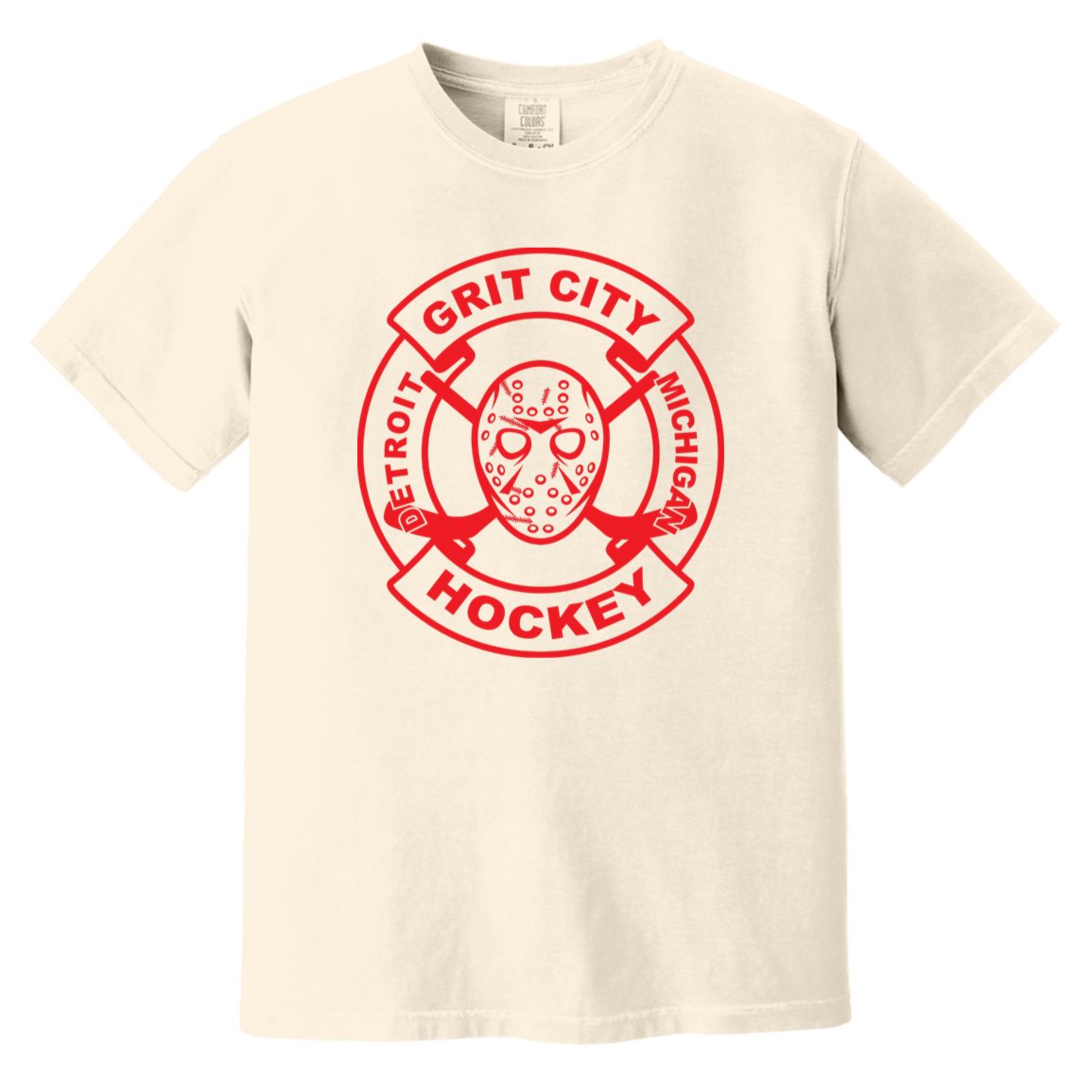 Grit City Hockey - Red Vintage Washed T-Shirt