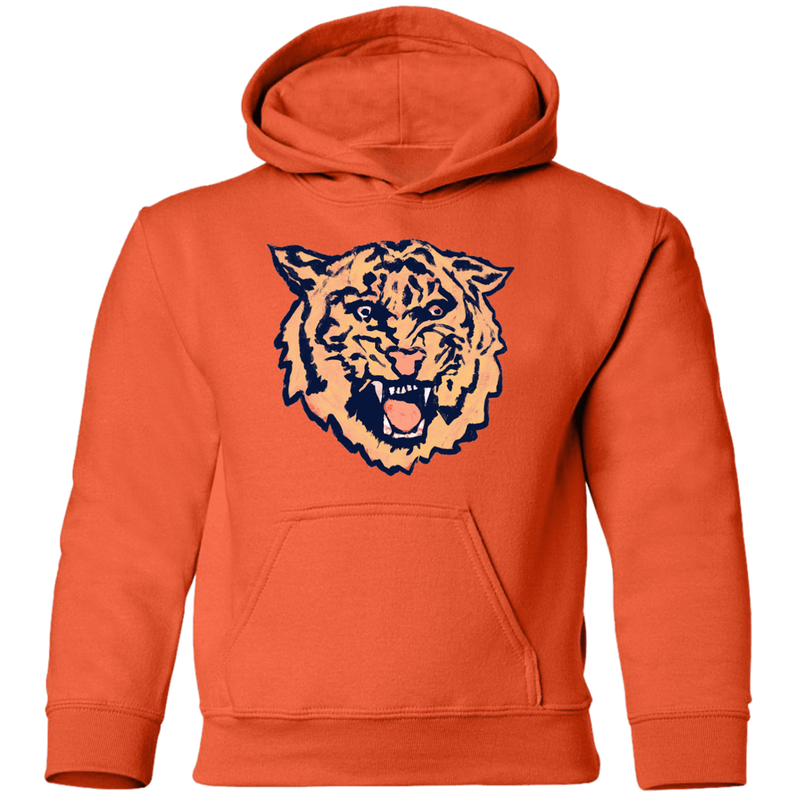 Tigercat - Orange Kids Unisex Classic Hoodie