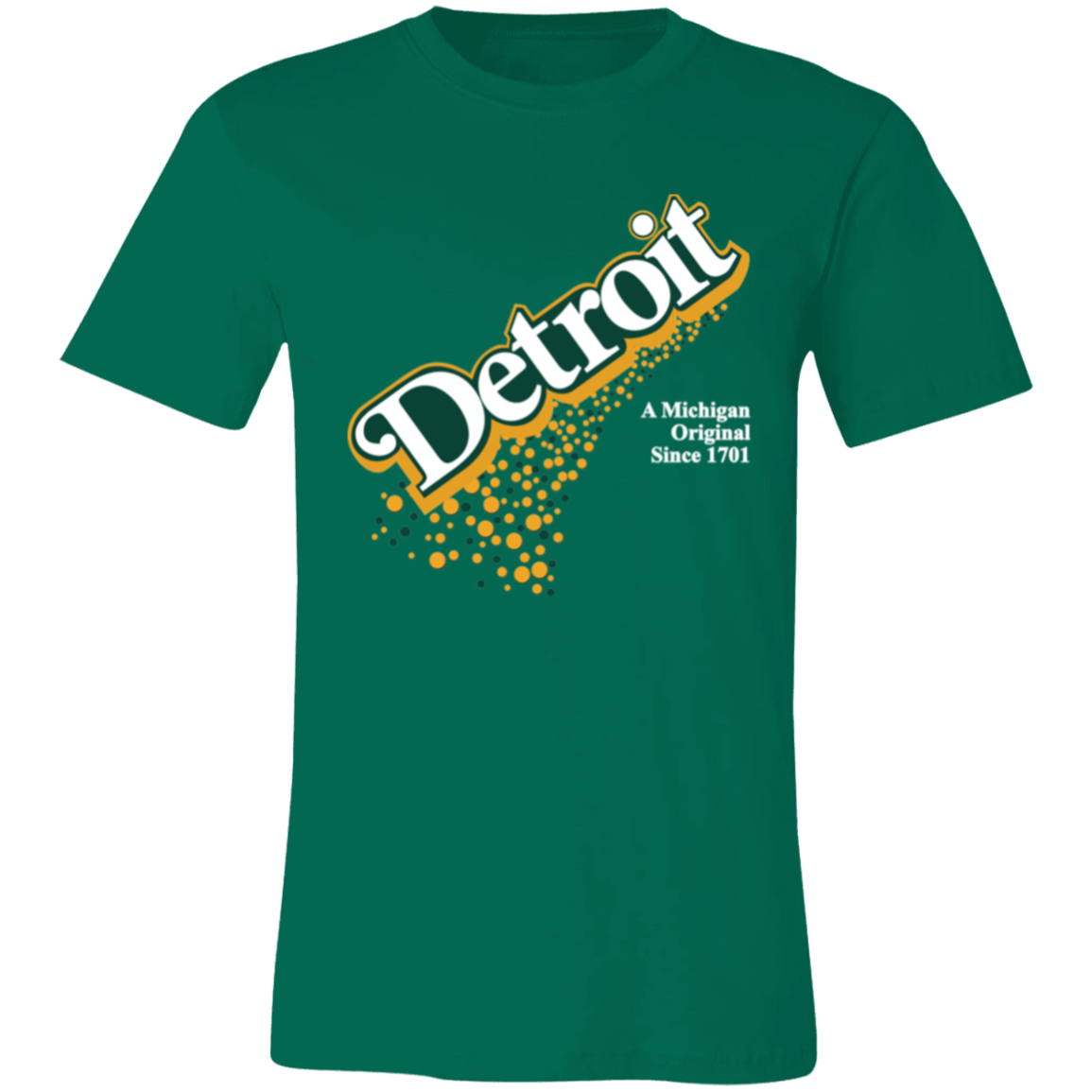 Detroit Original - Green + White Unisex Classic T-Shirt
