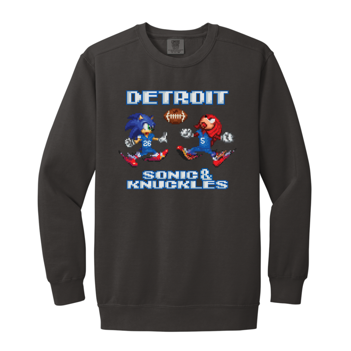 Sonic and Knuckles - Football Vintage Wash Crewneck Sweatshirt