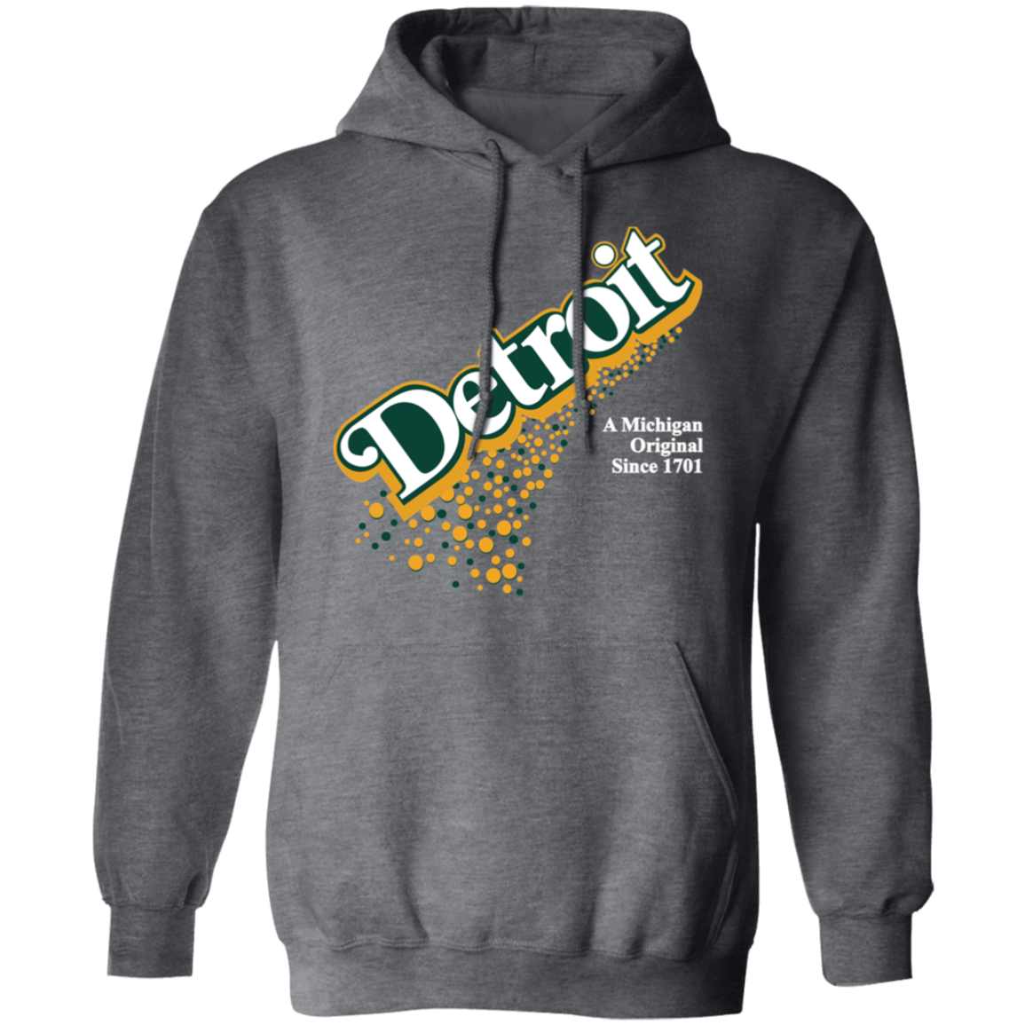 Detroit Original - Green + White Unisex Classic Hoodie