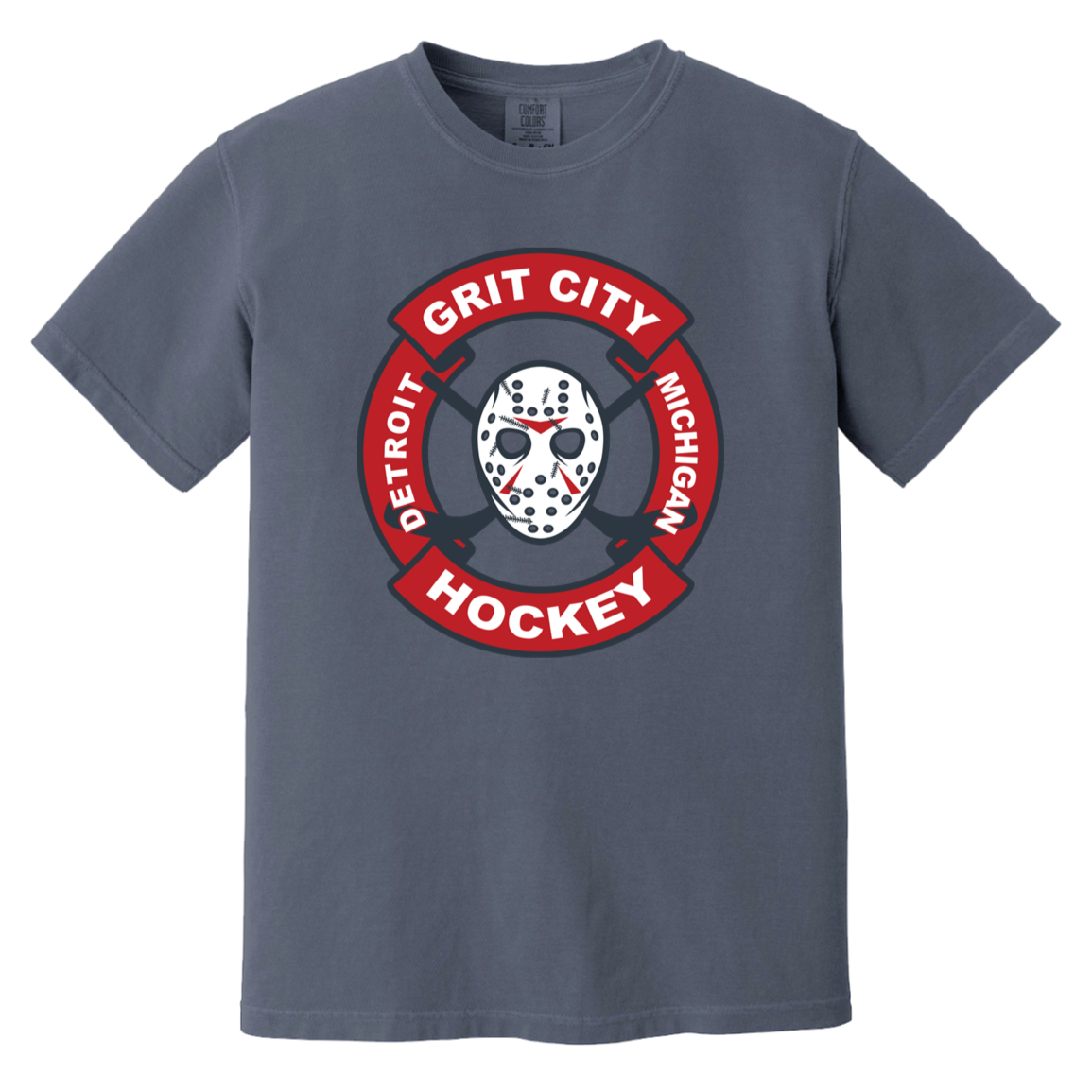 Grit City Hockey - Full Color Vintage Washed T-Shirt