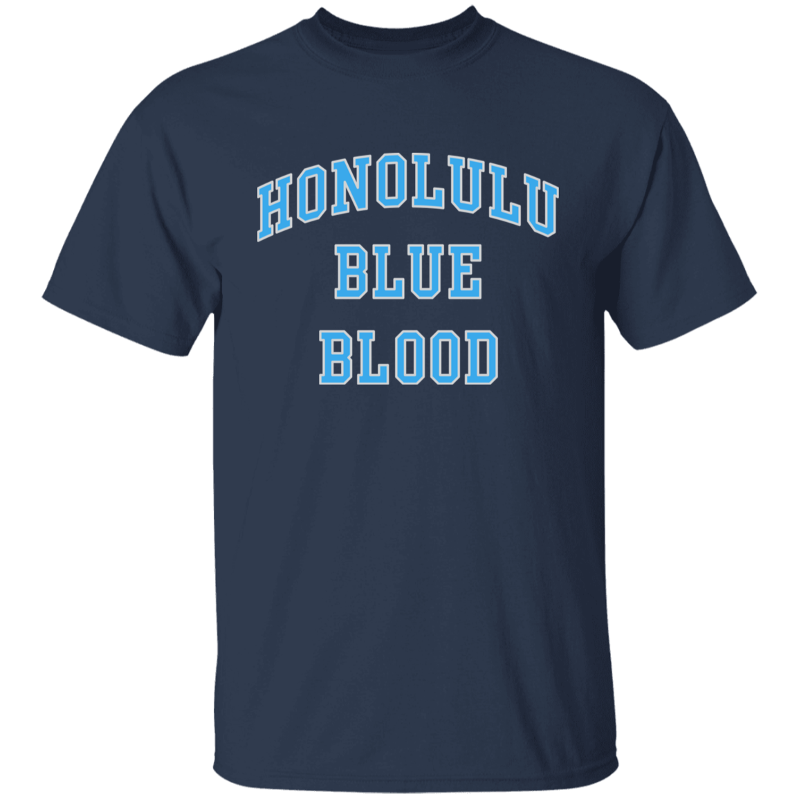 Honolulu Blue Blood - Light Blue + Silver Kids Unisex Classic T-Shirt