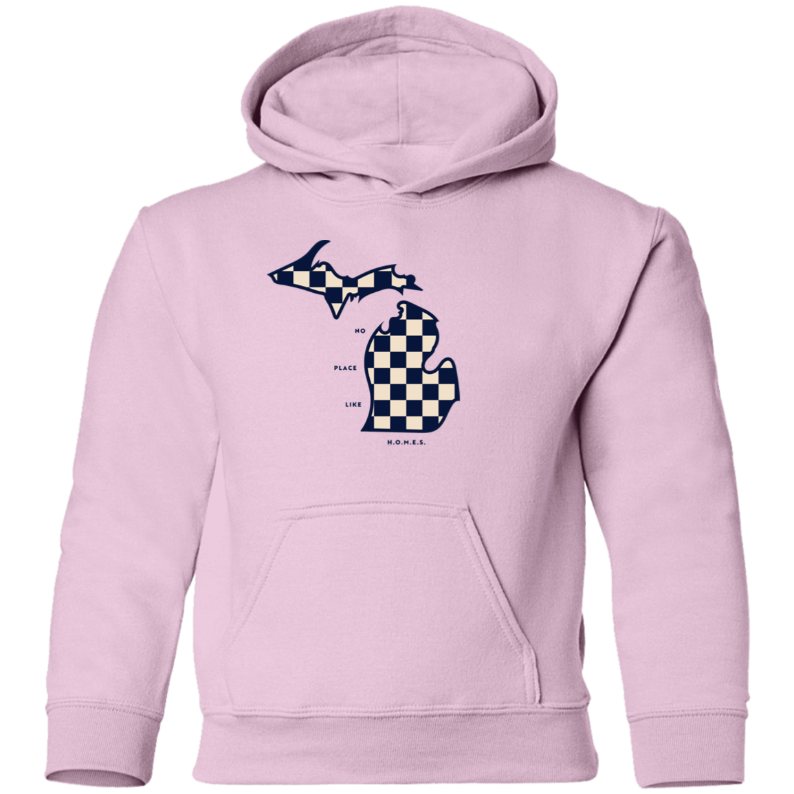 No Place Like Homes - Ivory + Navy Kids Unisex Classic Hoodie