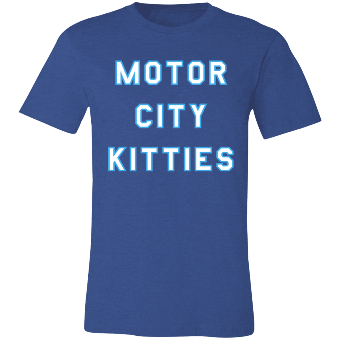 Motor City Kitties - White + Light Blue Unisex Classic T-Shirt