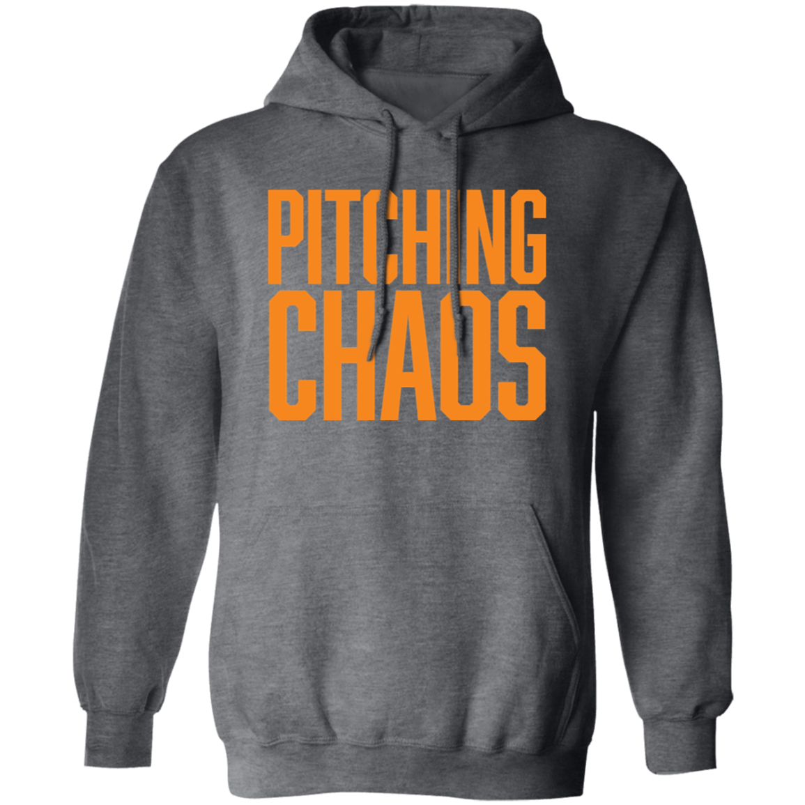 Pitching Chaos - Orange Unisex Pullover Hoodie
