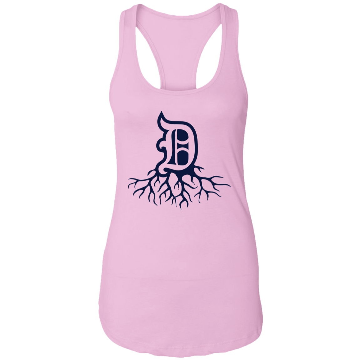 Detroit Roots - Navy Women's Racerback Tank